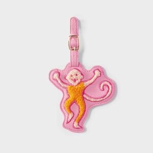 Roller Rabbit‎ x Target Pink Monkey Luggage Tag Sea Life Embroidered Travel ID